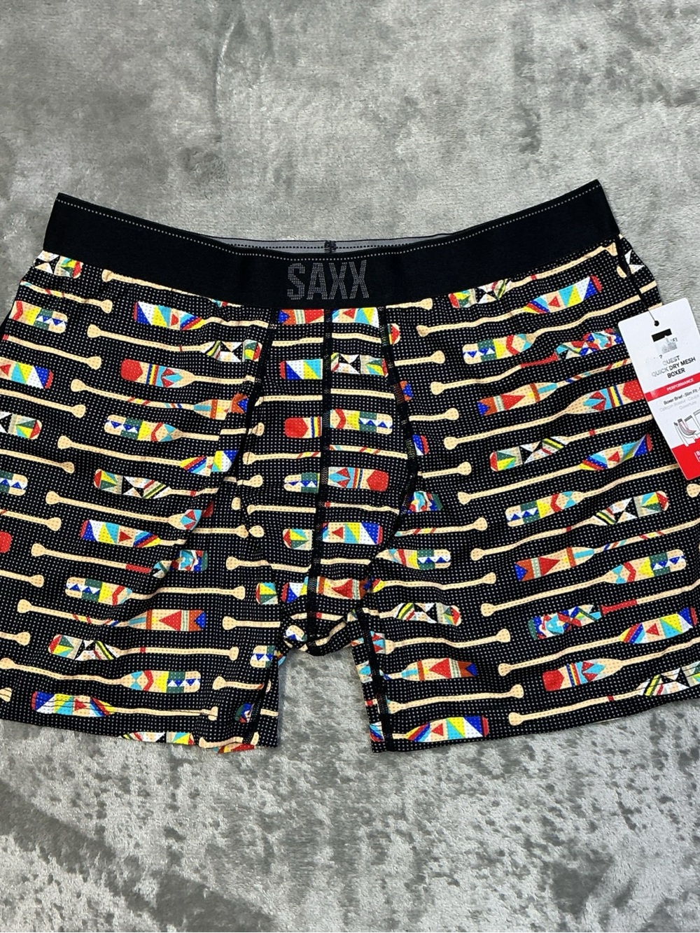 The Saxx Quest Quick Dry Mesh Boxer Brief is a stylish and functional underwear